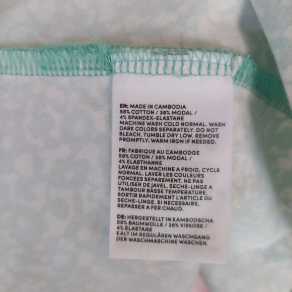 Land's End Cotton Modal Floral Vneck Wrap Midi Dress Size XLP - Picture 6 of 11